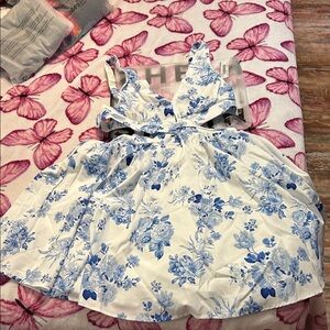 SHEIN Blue Floral  Women’s Dress